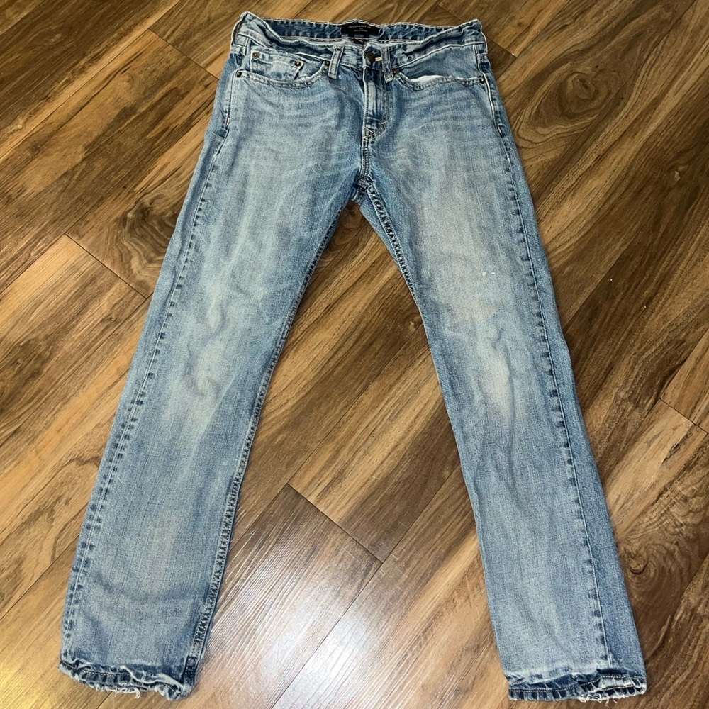 Banana republic blue jeans low rise 30/30 slim straight